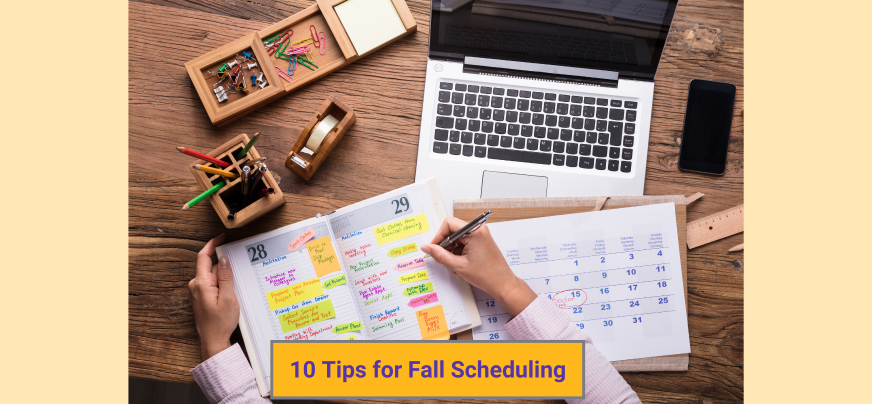 blog post for music teachers about scheduling students in the fall